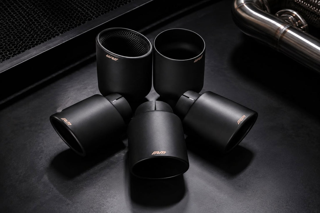 RM Motors išmetimo sklendės, išmetimo antgaliai, downpipe ir sportinės išmetimo sistemos