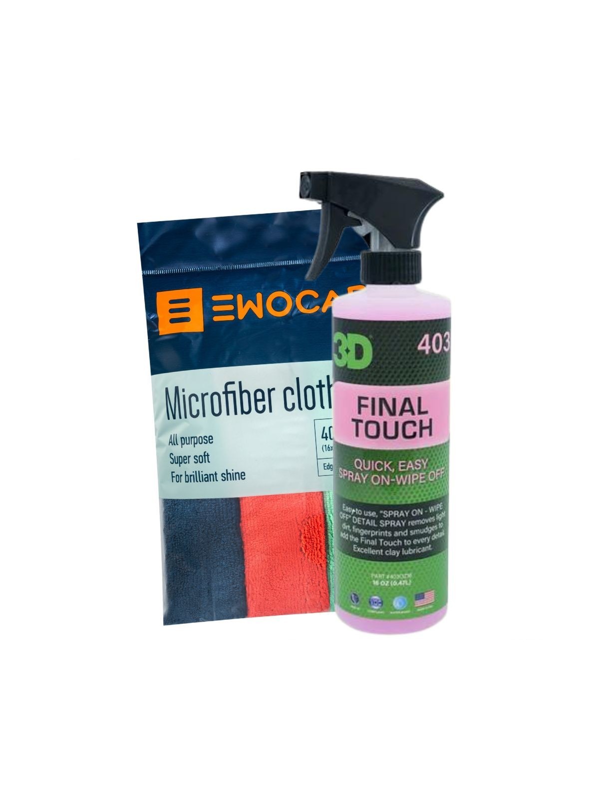 3D Final Touch + Ewocar Cloth Set 320GSM
