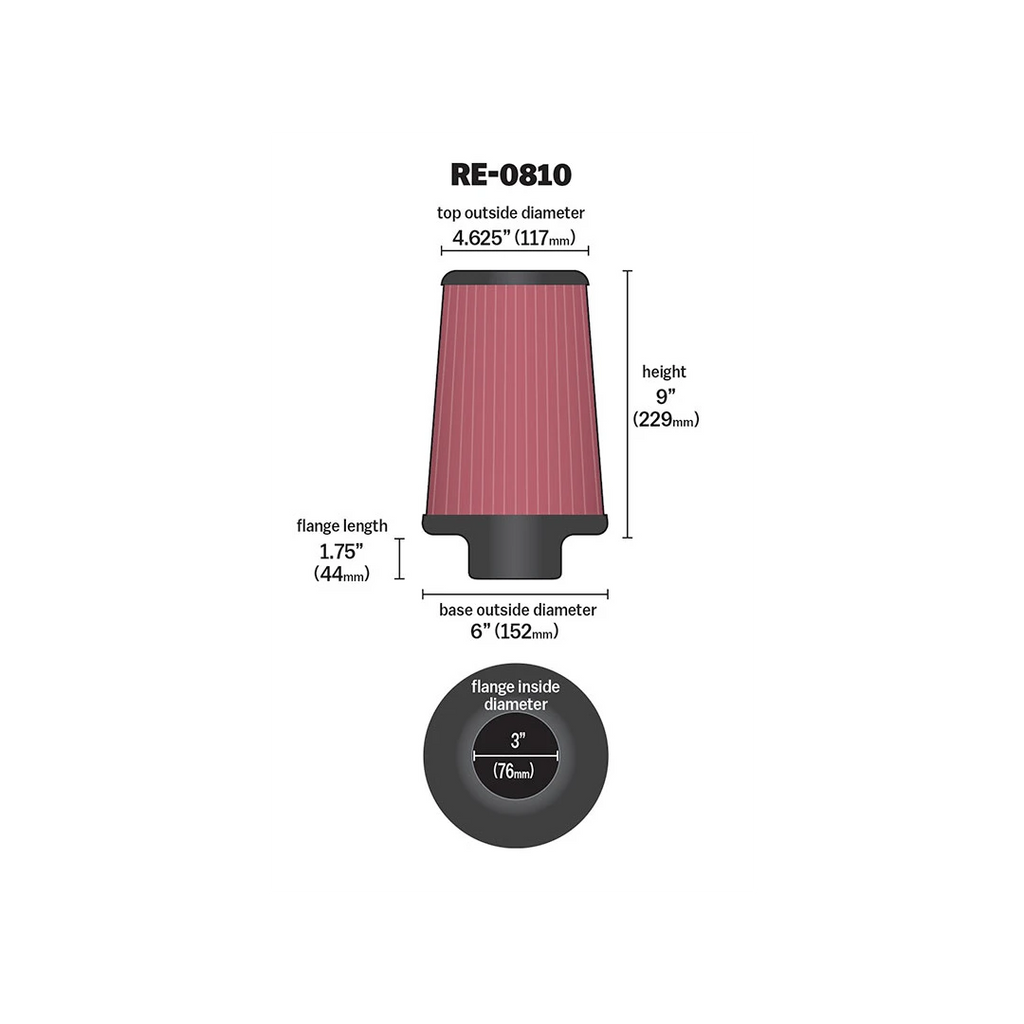 K&N - RE-0810 | 76mm