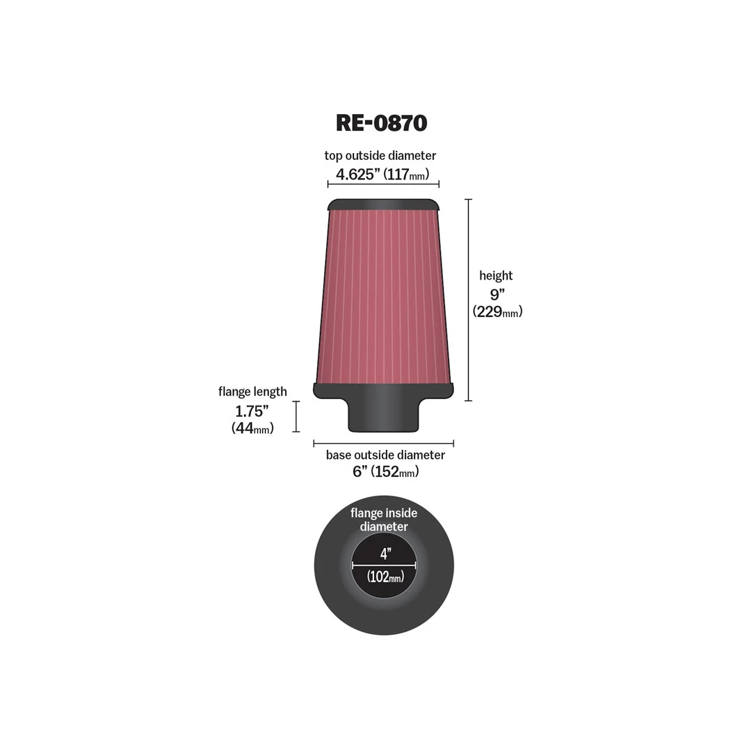 K&N - RE-0870 | 102mm