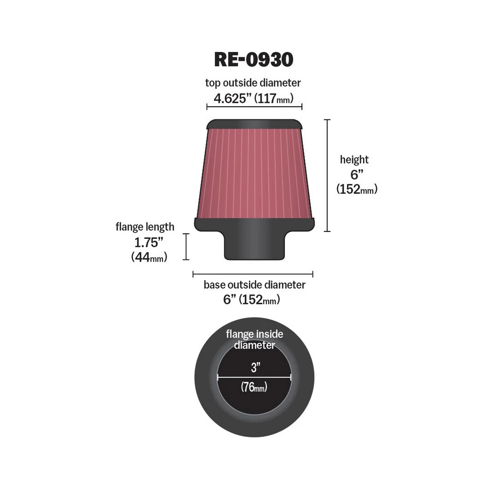 K&N - RE-0930 | 76mm