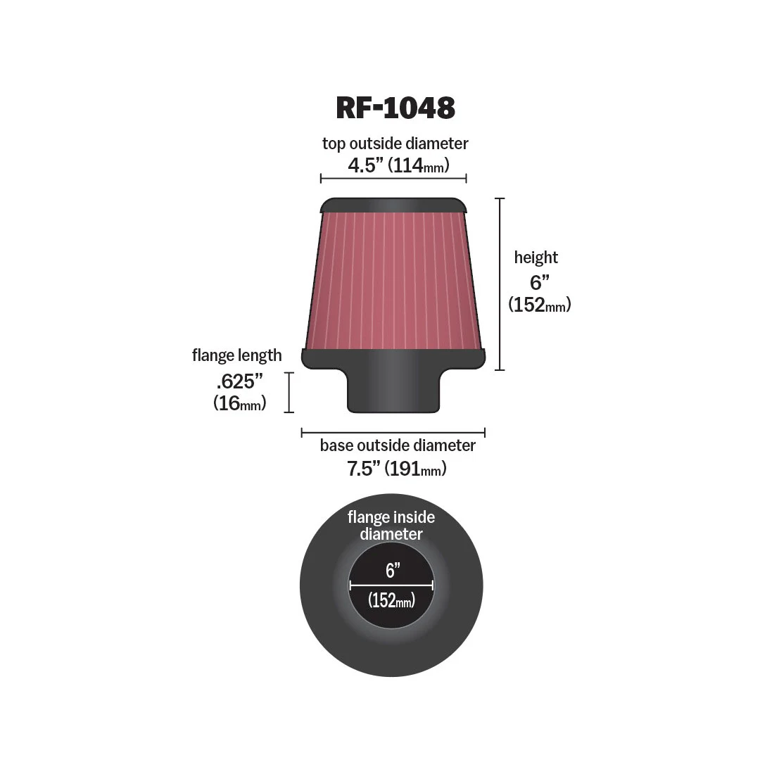 K&N - RF-1048 | 152mm
