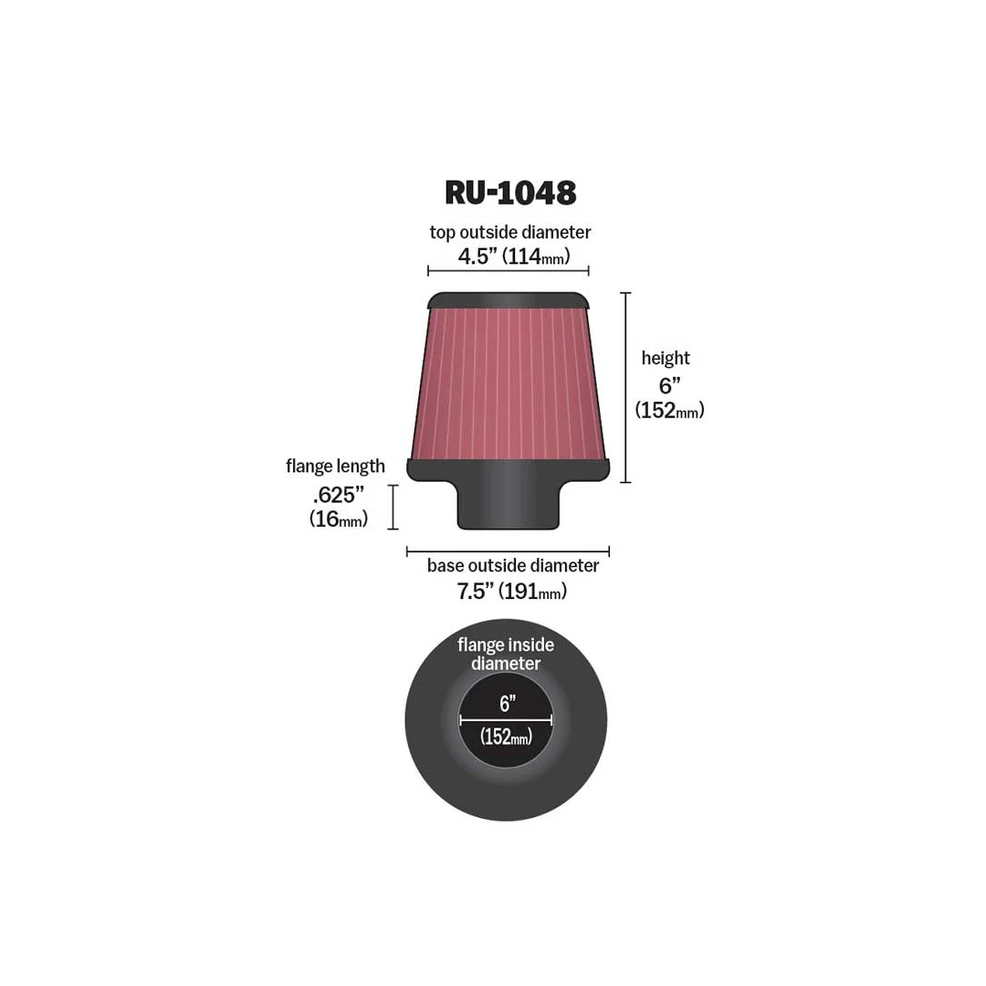 K&N - RU-1048 | 152mm