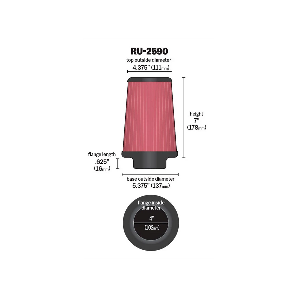 K&N RU-2590 | 102mm