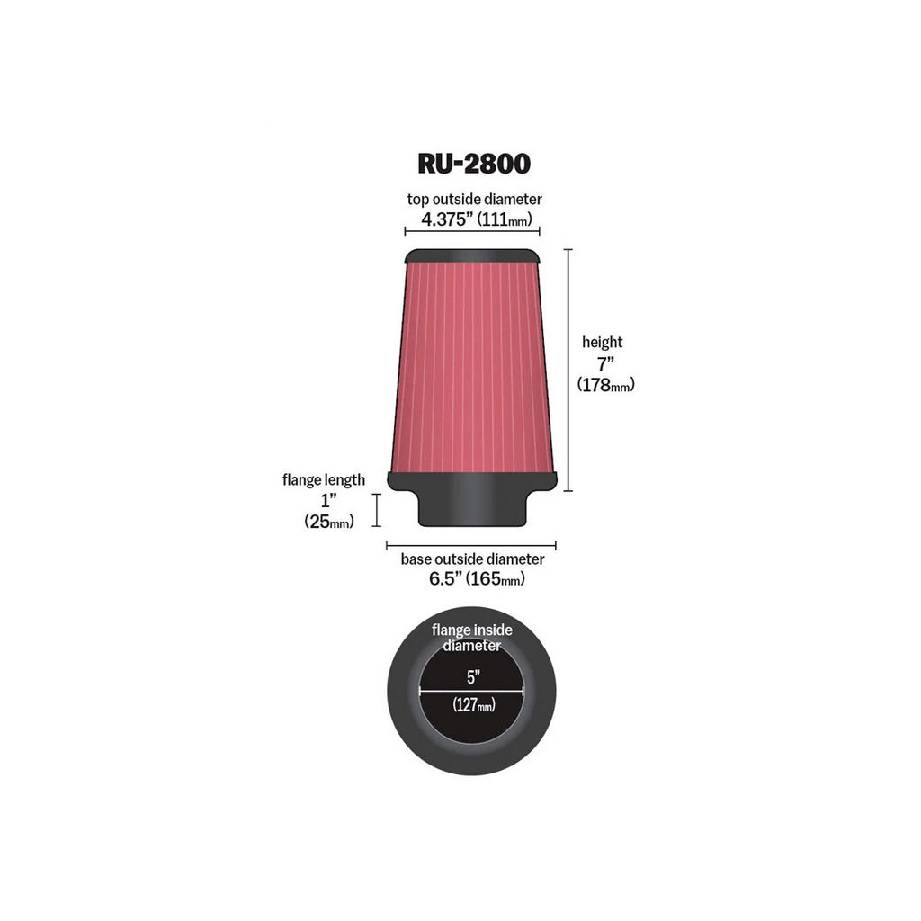 K&N RU-2800 | 127mm