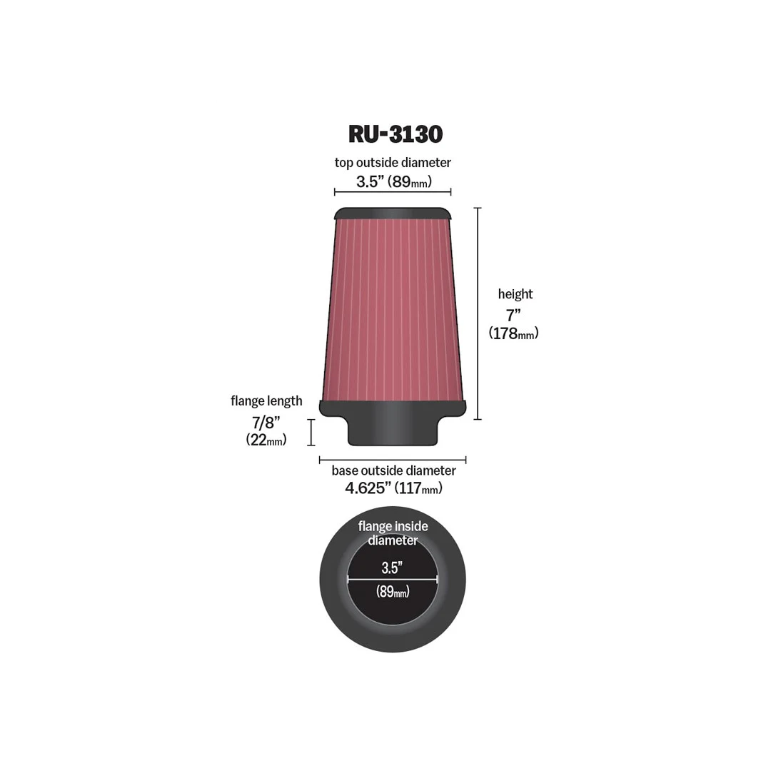 K&N - RU-3130 | 89mm