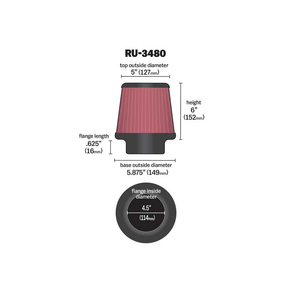 K&N RU-3480 | 114mm