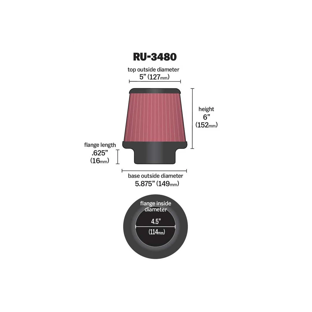 K&N RU-3480 | 114mm