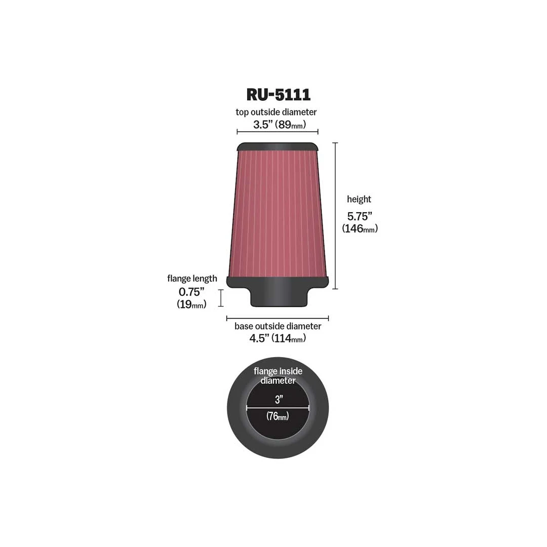 K&N - RU-5111 | 76mm