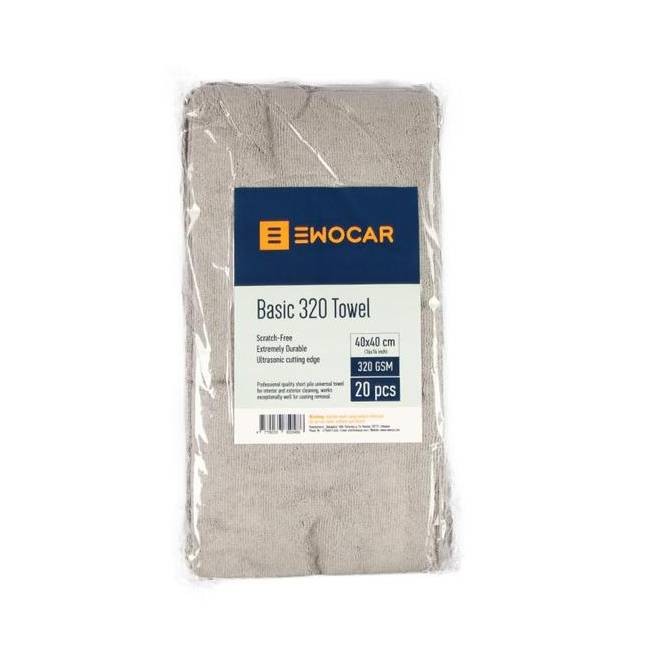 EWOCAR Basic320 Towel - Trumpo plauko 320GSM mikropluošto šluostės