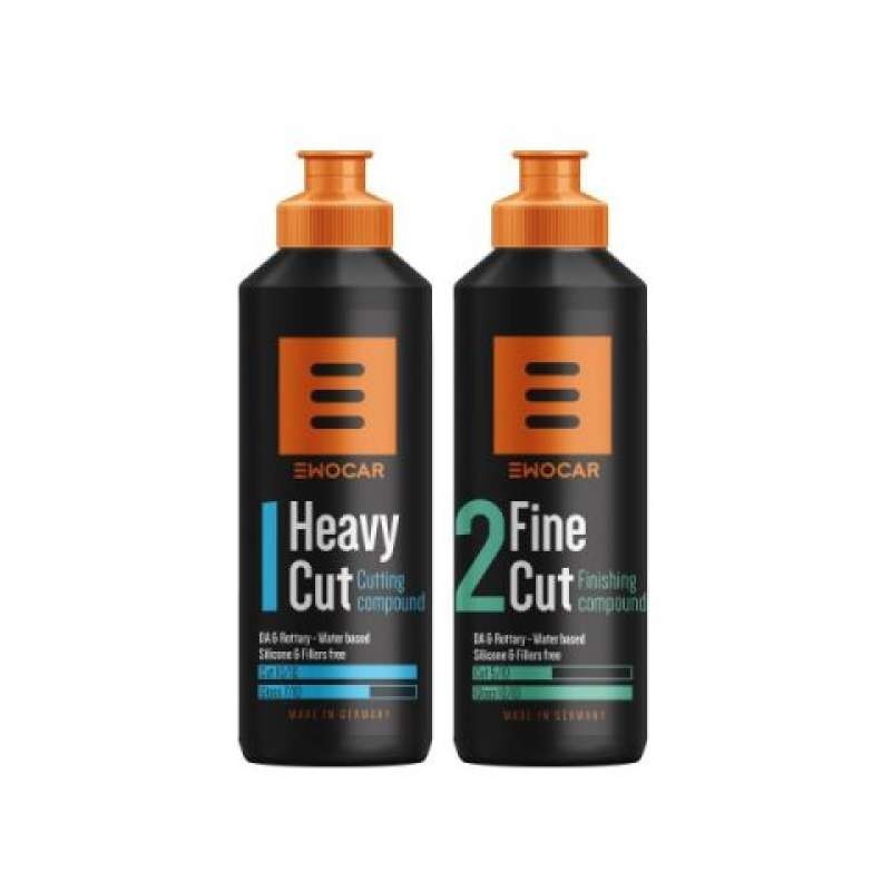 Ewocar Dviejų etapų poliravimo pastų rinkinys - 250ml.